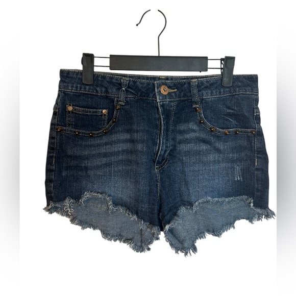 Celebrity Pink Studded Cutoff Denim Shorts - Picture 1 of 4